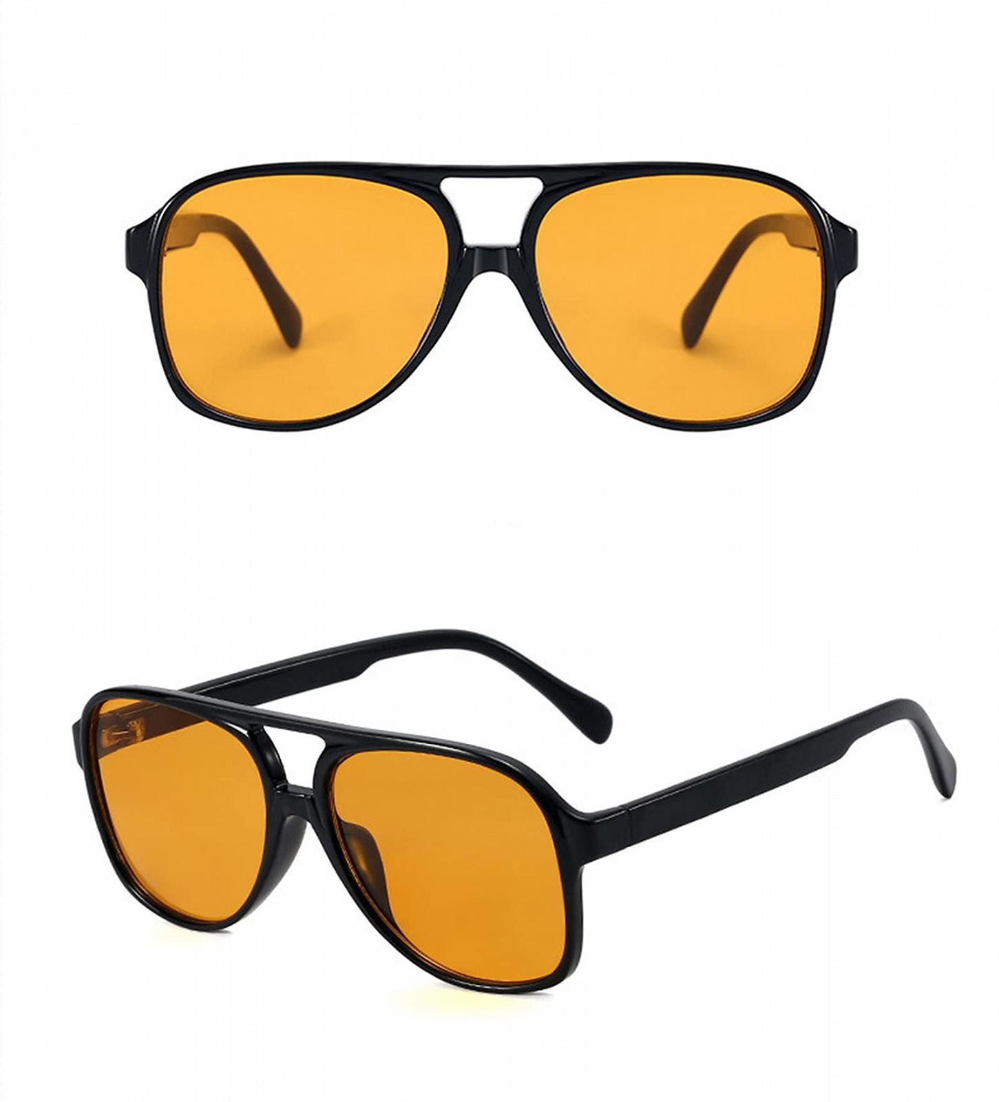 Солнцезащитные очки ретро YOJUED Желтый градиент, фото №3