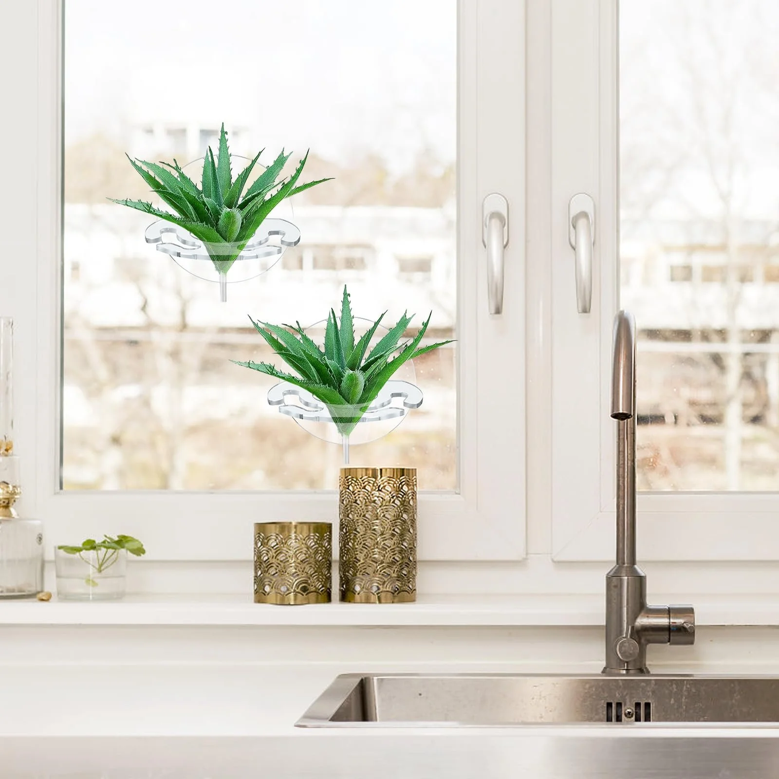 Тримачі для повітряних рослин Набір 12 шт. Прозорий, фото №5