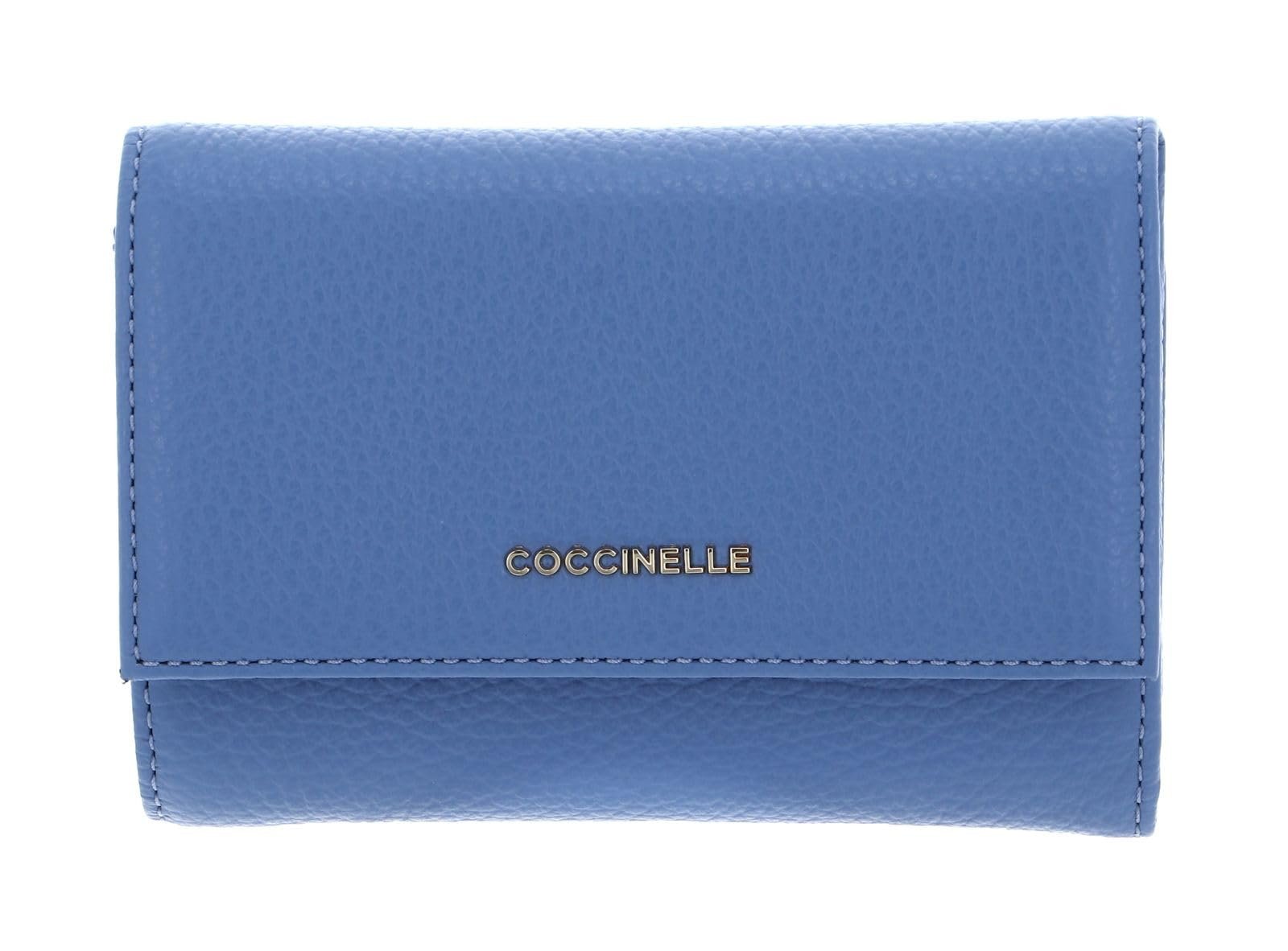 Кошелек Coccinelle Metallic Soft Зернистая Кожа Azul, лазурный, стандартный размер, фото №4