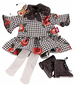 Набор одежды Götz Combination X-Mas Rose 3403237 Размер XL 6 предметов для стоячих кукол 45 до 50 см synthetic.ua - Фото 1