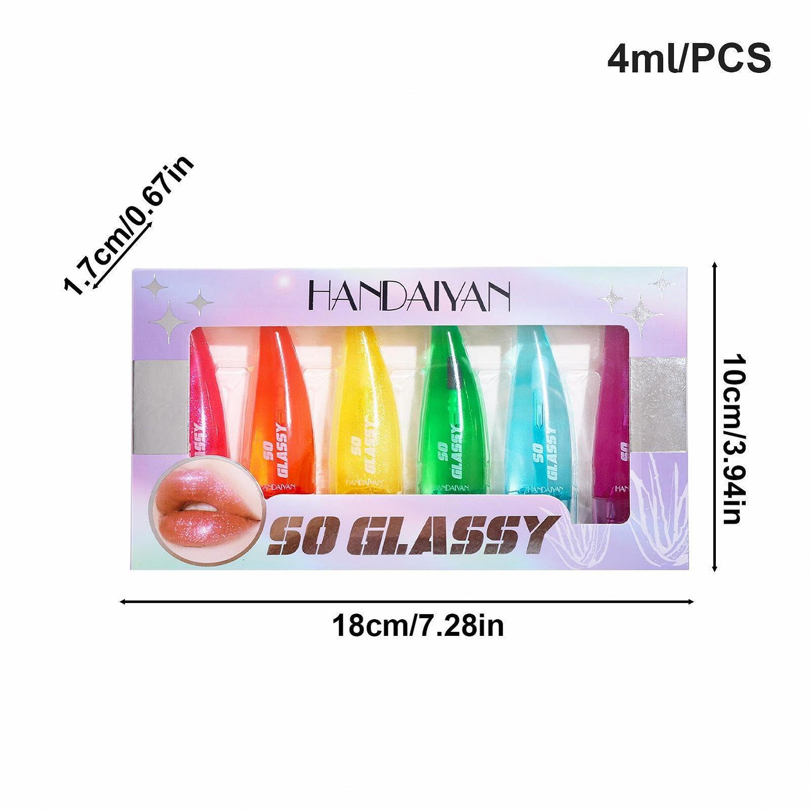 Набор блесков для губ Magic, 6 шт., блеск для губ, меняющий цвет, стойкий набор блесков для губ, увлажняющая желеобразная помада, средство для ухода за губами для женщин, девушек, фото №7