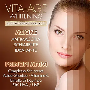 Крем для обличчя BOTTEGA DI LUNGA VITA Vita-Age Whitening Brightening Face Cream від пігментних плям SPF 20 з гліколевою кислотою 50 мл synthetic.ua - Фото 1