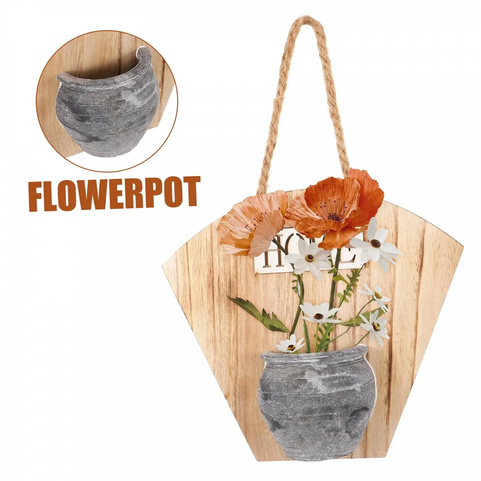 Настінний кошик для рослин HEMOTON дерево, фото №6 Настінний кошик для рослин HEMOTON дерево, фото №6