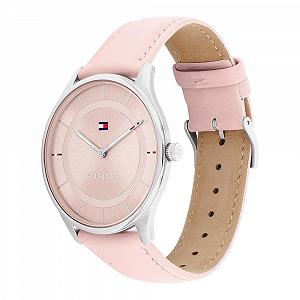 Аналоговые кварцевые часы Tommy Hilfiger Женские с розовым кожаным ремешком - 1782527, красный, Dress synthetic.ua - Фото 1