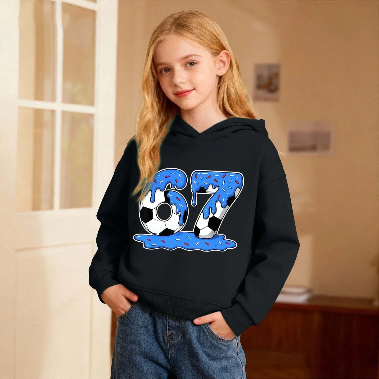 Свитшот Pullover Girls 67 Prints Soft 158, фото №4
