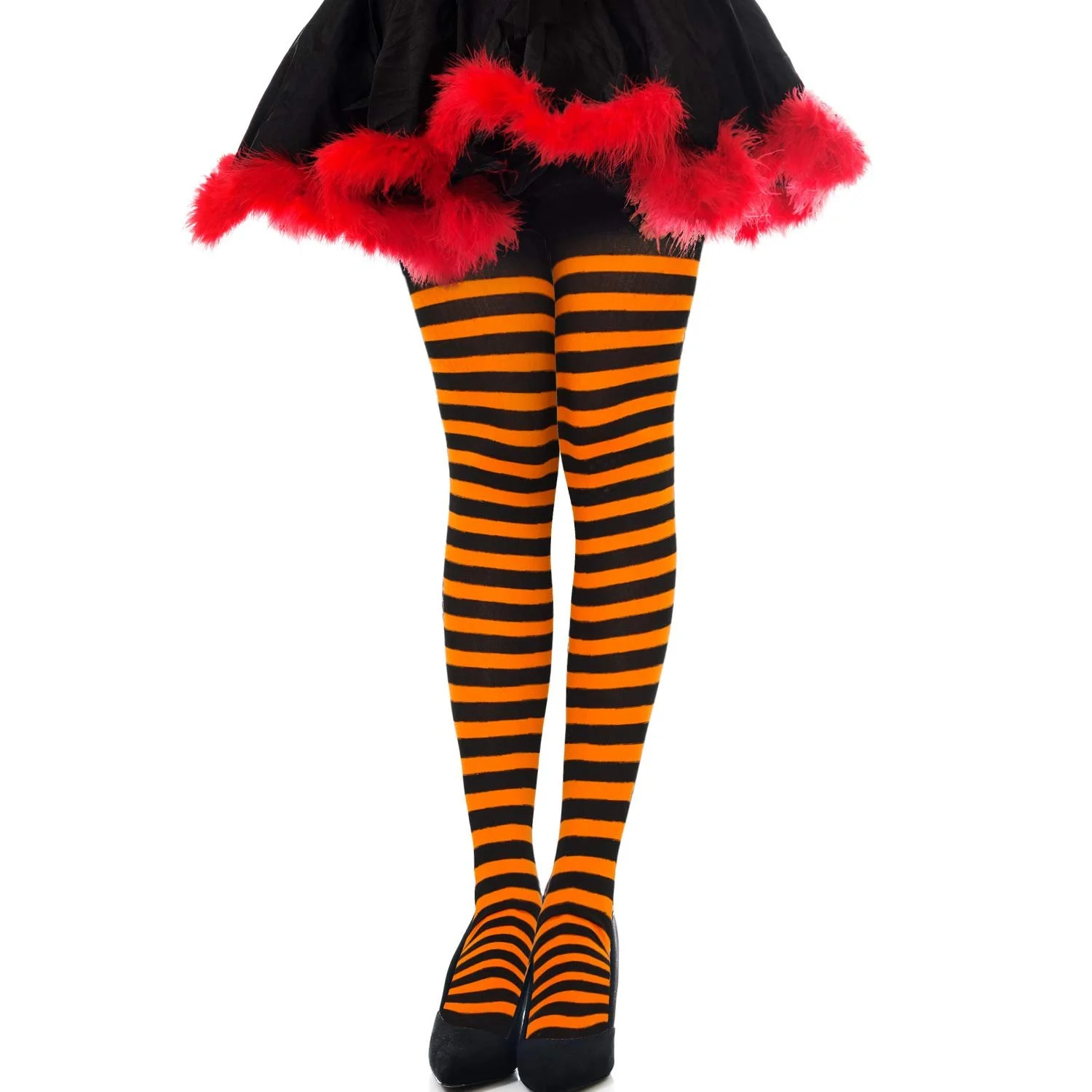 Гольфи SATINIOR Halloween для жінок, помаранчево-чорні, вище коліна, One Size, фото №4 Гольфи SATINIOR Halloween для жінок, помаранчево-чорні, вище коліна, One Size, фото №4