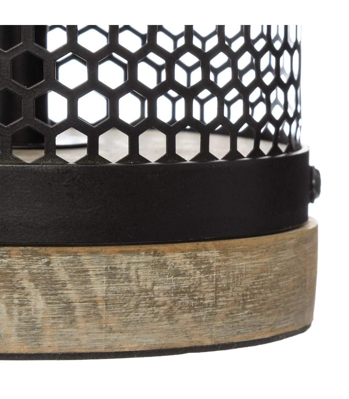 Настільна лампа Atmosphera Tower Wood and Metal 29 см Чорна, фото №2