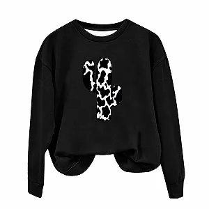 Женский Свитшот HAOLEI Повседневный Модный Дешевый Пуловер Мягкий и Удобный Свитшот Куртка Элегантный Шикарный Печатный Свитер Высокого Качества Свитер с круглым вырезом Длинный Рукав - Фото 1