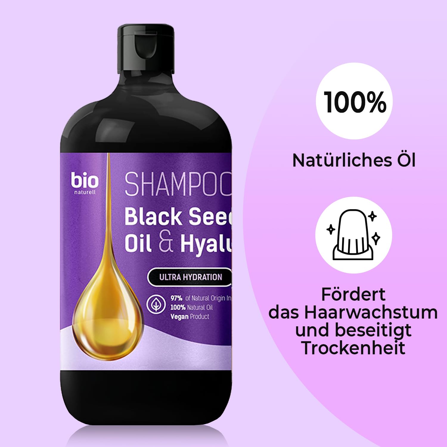 Шампунь Bio Naturell Castor Oil & Keratin 946 мл, фото №2 Шампунь Bio Naturell Castor Oil & Keratin 946 мл, фото №2