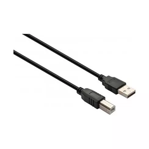 Кабель для принтера USB 2.0 AM/BM 1.8 m Shilded Vinga (VCPDCAMBMS1.8BK), фото №1