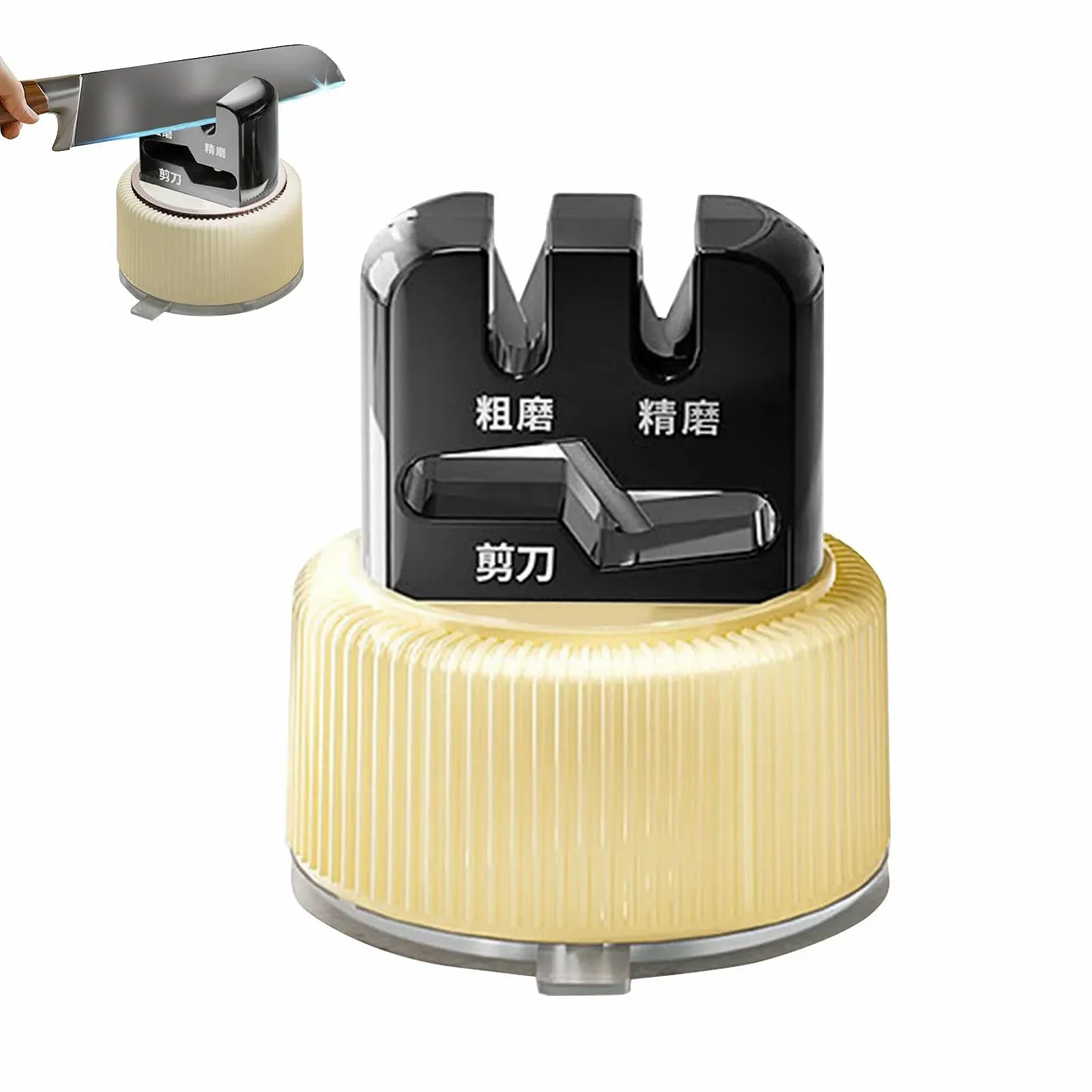 Точилка для ножиць портативна на присосці нековзна для дому та кемпінгу, фото №7