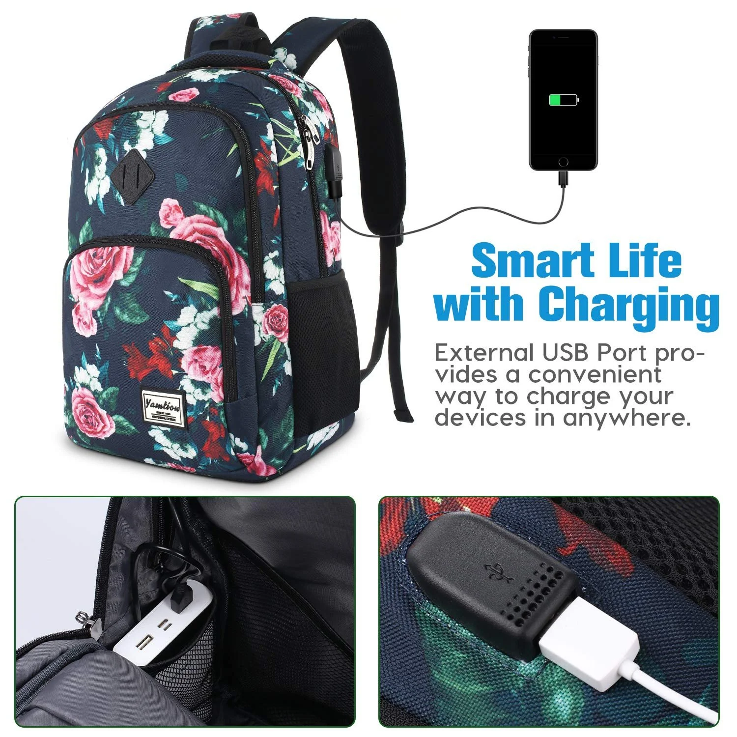 Рюкзак для ноутбука YAMTION 15.6/17.3 Inch Waterproof, фото №2 Рюкзак для ноутбука YAMTION 15.6/17.3 Inch Waterproof, фото №2
