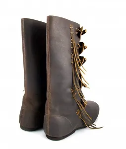 Высокие ботинки Leonardo Carbone Rasmus Medieval Viking из нубука synthetic.ua - Фото 1