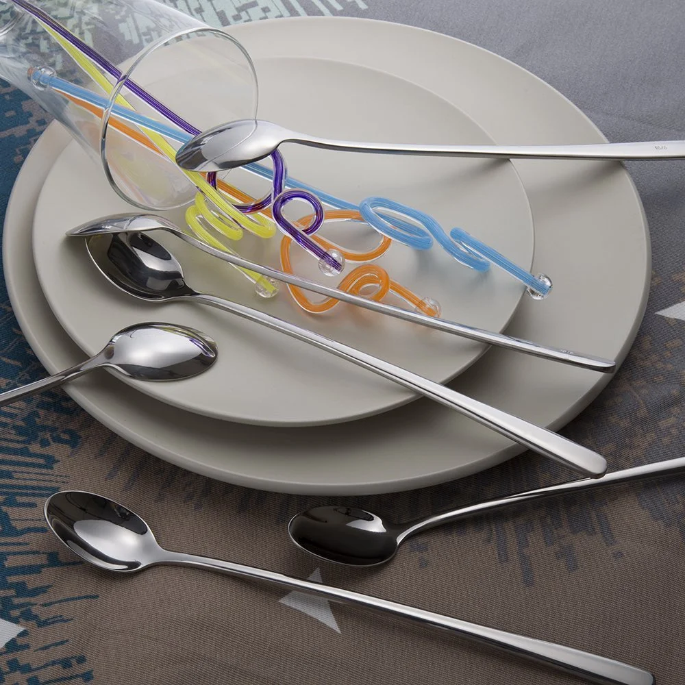 Набір з 6 ложок з довгою ручкою FOXAS з харчової нержавіючої сталі, фото №8