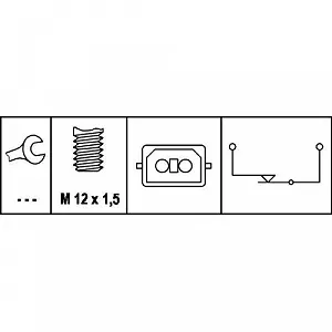 Вимикач стоп-сигналу HELLA 6DD 008 622-161 для AUDI VW synthetic.ua - Фото 1