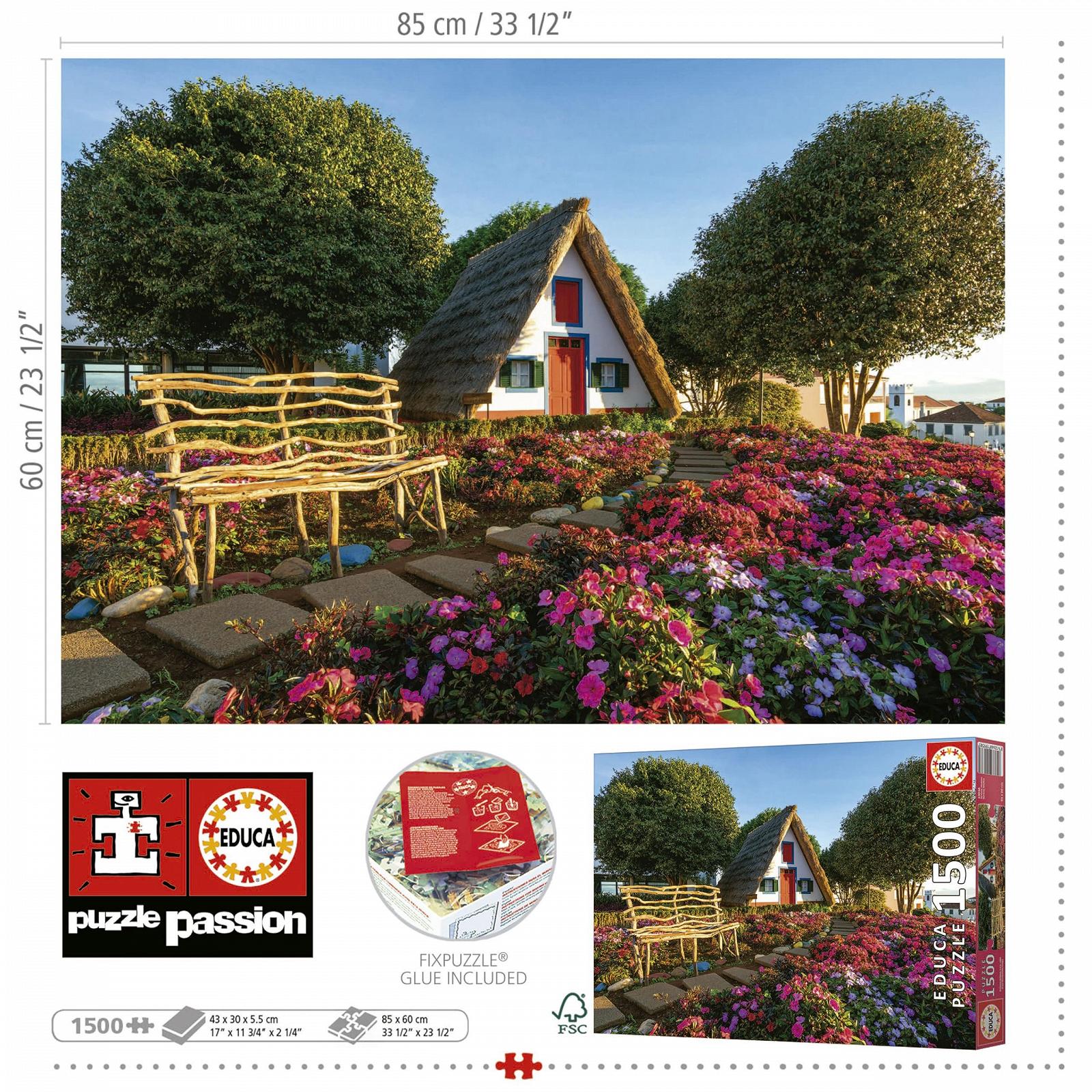 Пазл Educa 19938 Santana, Madeira 1500 элементов 85 x 60 см, фото №3 Пазл Educa 19938 Santana, Madeira 1500 элементов 85 x 60 см, фото №3