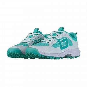 Дитячі хокейні кросівки для вулиці Tribute Brabo Aqua - White - Фото 1