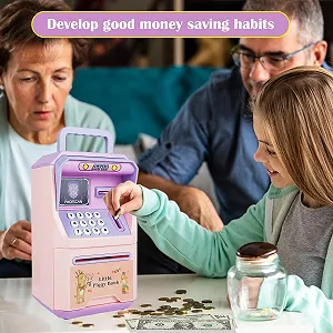 Скарбничка-сейф Електронна Банкомат із паролем та купюроприймачем synthetic.ua - Фото 1