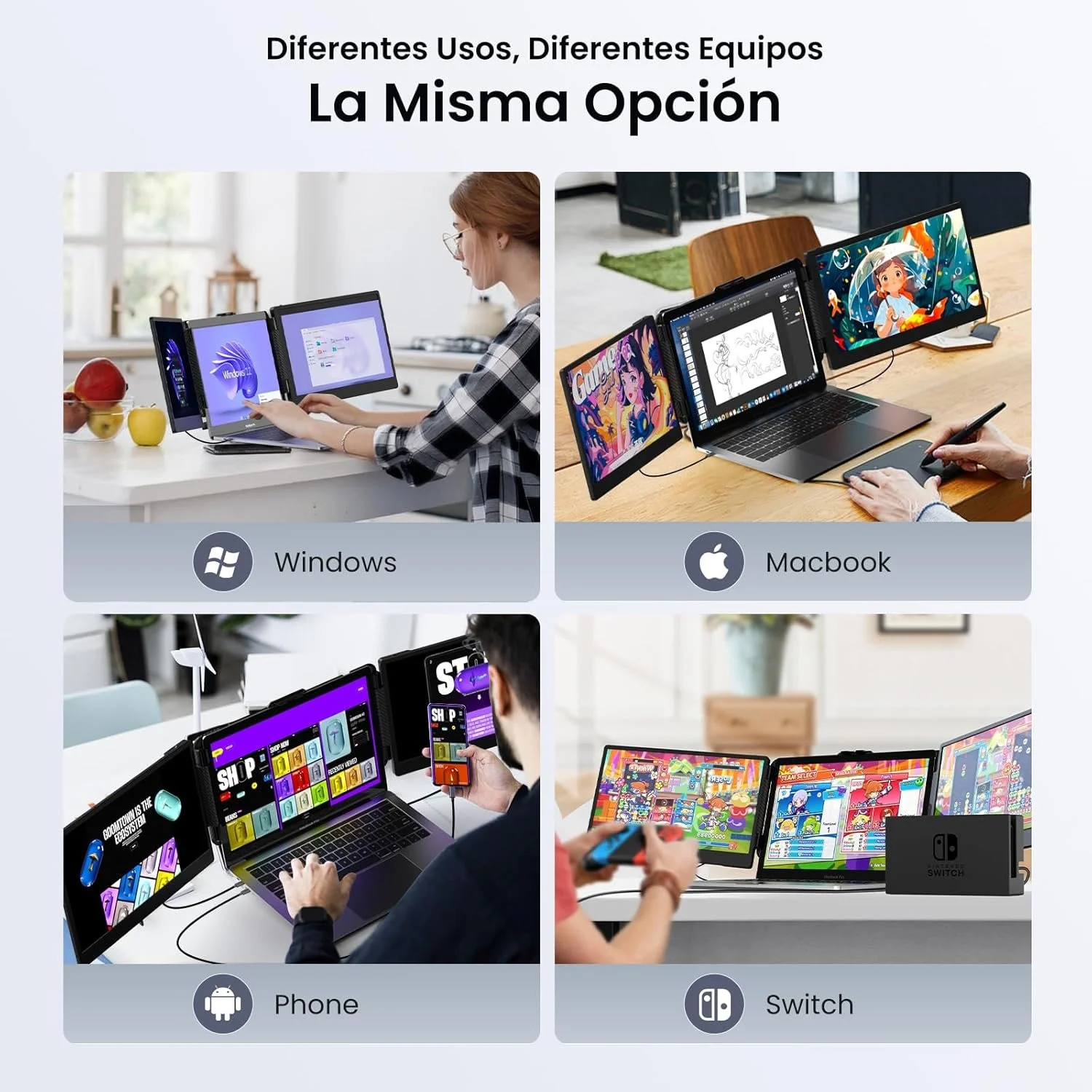 Монитор портативный 14" SMISEACOW S2 Full HD IPS 60 Гц, фото №7