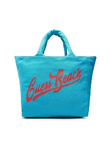 Пляжна сумка GUESS Canvas Beach Bag G7L9 - Блакитний - Фото 1