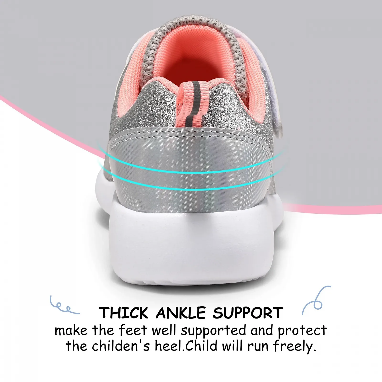 Дитячі блискучі кросівки, фото №6