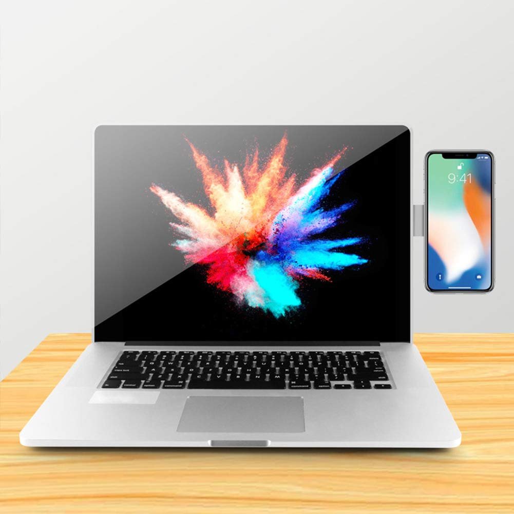 Держатель для ноутбука и мобильного телефона POHOVE, регулируемый боковой держатель для ноутбука, расширительный держатель для монитора компьютера, складной магнитный держатель для смартфона, для повышения производительности в офисе, фото №6