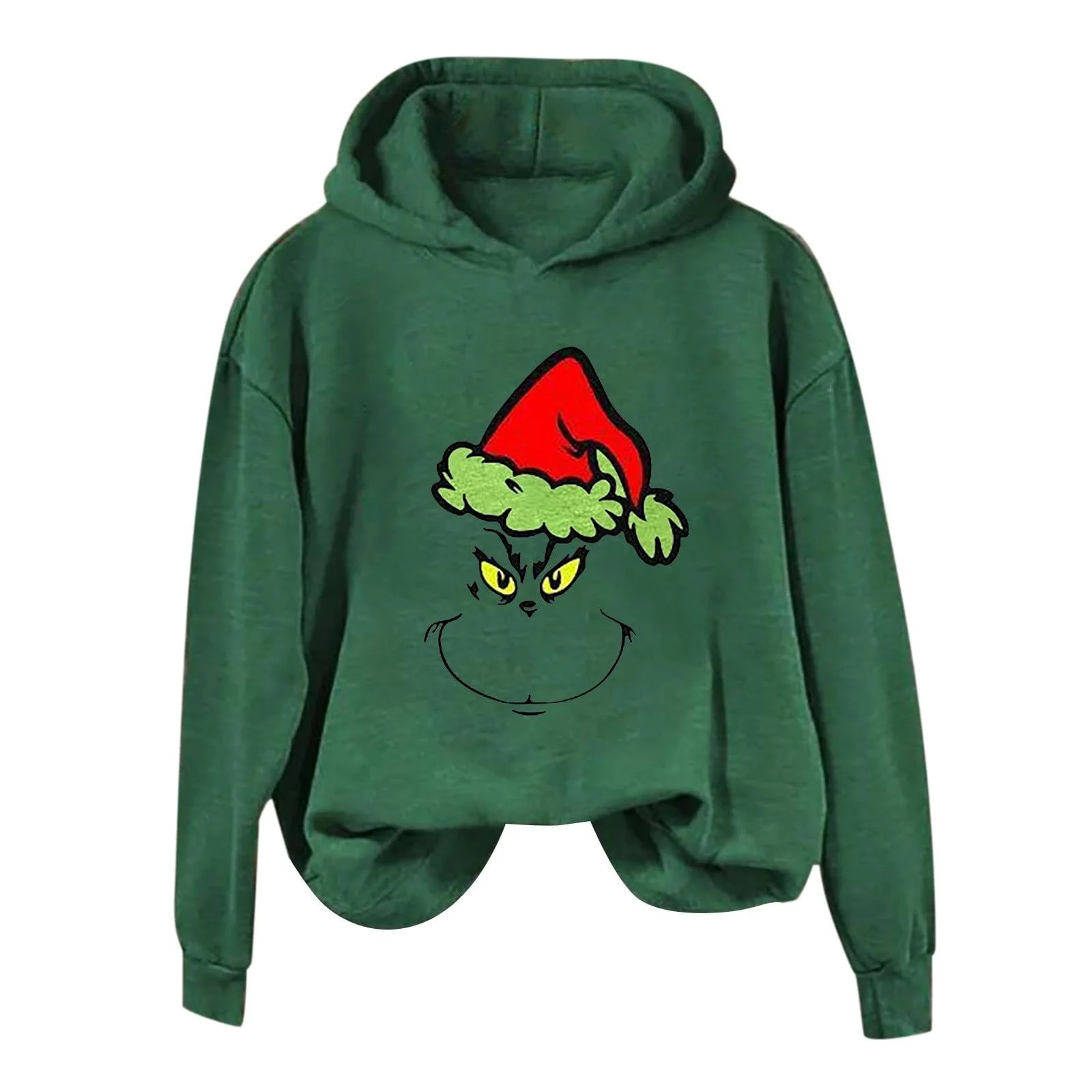 Рождественский джемпер BHXUTK Женская рождественская толстовка Женский джемпер Забавная толстовка Длинный рукав Зимняя рождественская толстовка с капюшоном Праздничный повседневный рождественский наряд для женщин Рубашка с длинным рукавом, фото №3