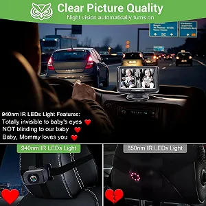 Детская автомобильная камера Rohent 4.3" Черная цена на synthetic.ua - Фото 1 Детская автомобильная камера Rohent 4.3" Черная synthetic.ua - Фото 1