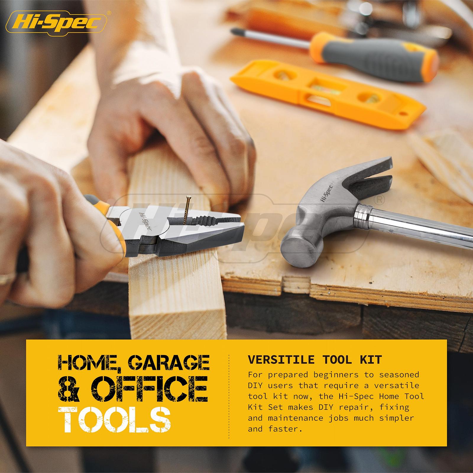 Набор Hi-Spec 30-Инструмент DIY Компактный с 18 В Аккумуляторная Дрель, Дрель, Аккумуляторная Дрель и Отвертка, Молоток - Все Важные Ручные Инструменты и Аксессуары, фото №6 Набор Hi-Spec 30-Инструмент DIY Компактный с 18 В Аккумуляторная Дрель, Дрель, Аккумуляторная Дрель и Отвертка, Молоток - Все Важные Ручные Инструменты и Аксессуары, фото №6