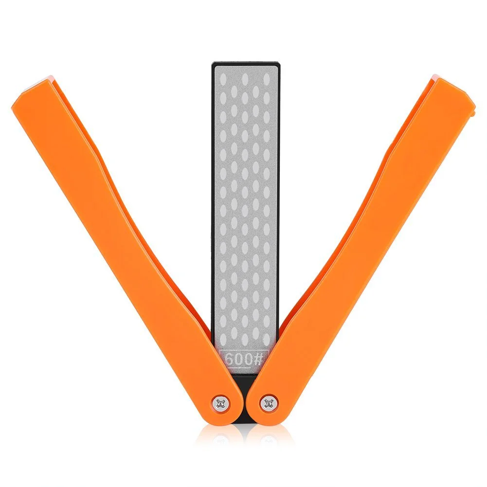 Точилка для ножів алмазна складана двостороння 400/600 грит Жовта, фото №1