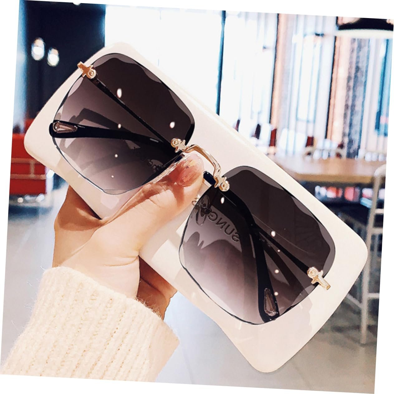 Сонцезахисні окуляри Жіночі, 2 шт, PACKOVE, Сірий, фото №7