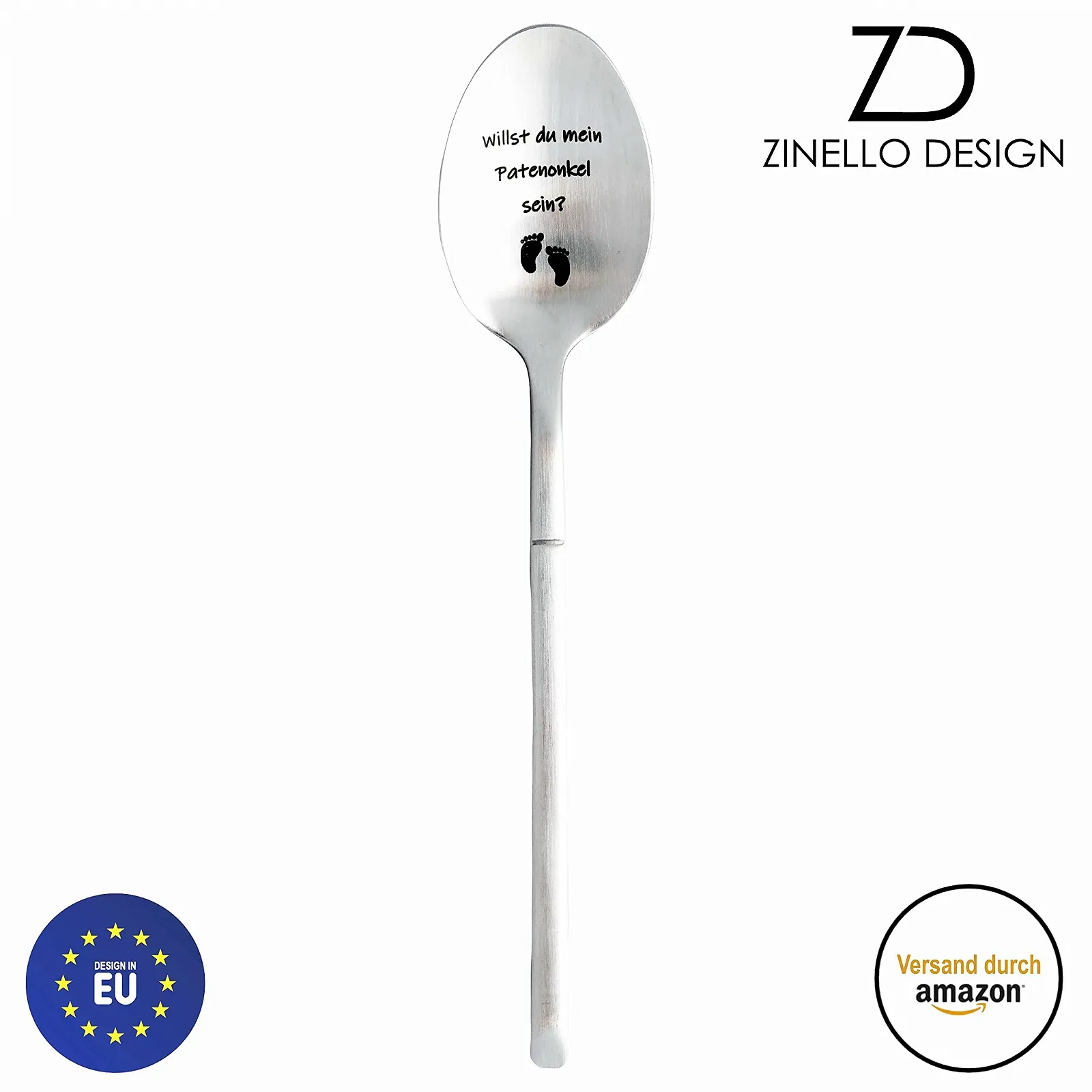 Ложка Zinello Design Godfather Announcement, чайна з подарунковою коробкою, фото №2