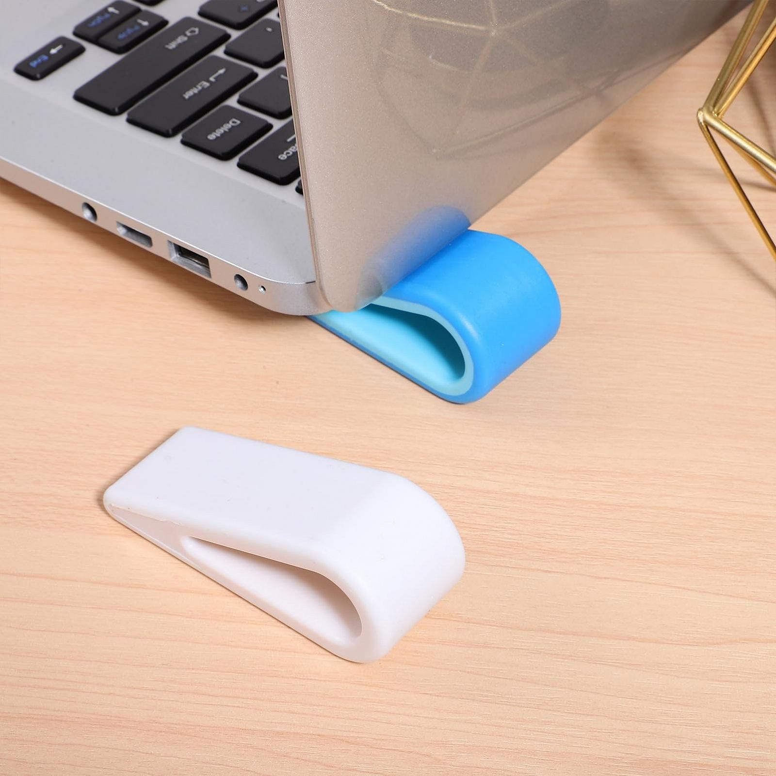 Підставка для ноутбука LALAFINA Пластикова Тримач для ноутбука з органайзером для кабелів Ергономічна, фото №9