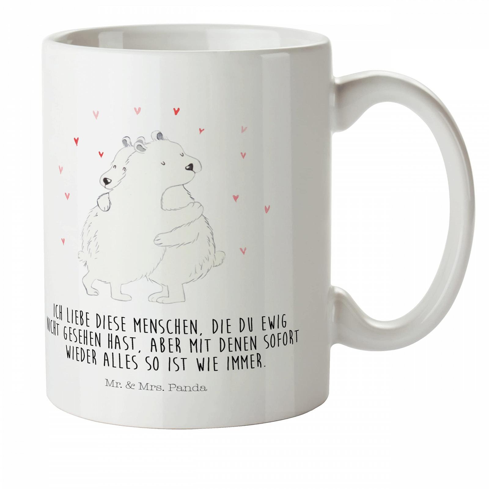 Кружка Mr. & Mrs. Panda Полярне Ведмежа Обіймає, фото №1