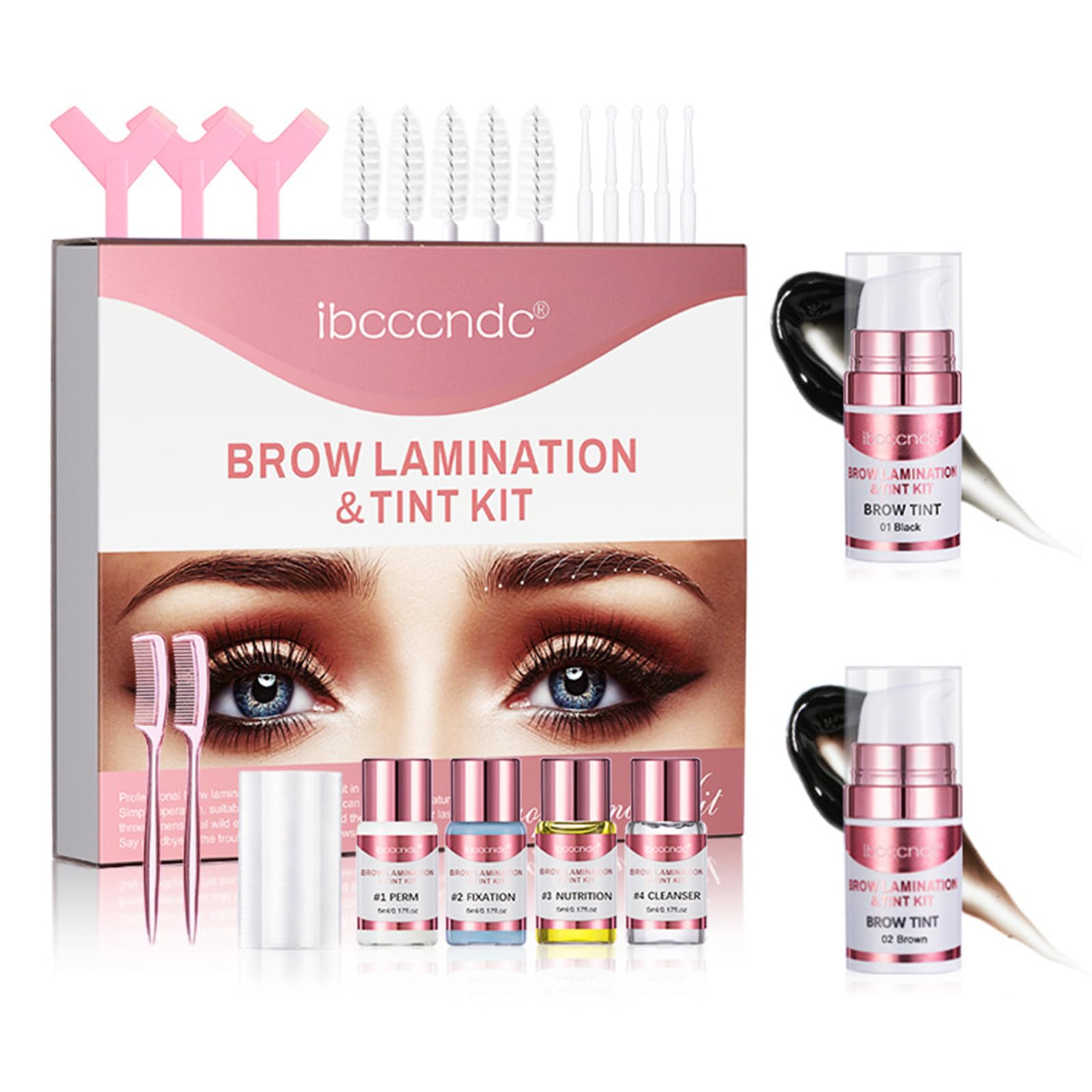 Набір Layhou ibcccndc Brow Lamination & Tint DIY Augenbrauen Lifting Styling Kit для красивих брів Довготривалий, фото №1