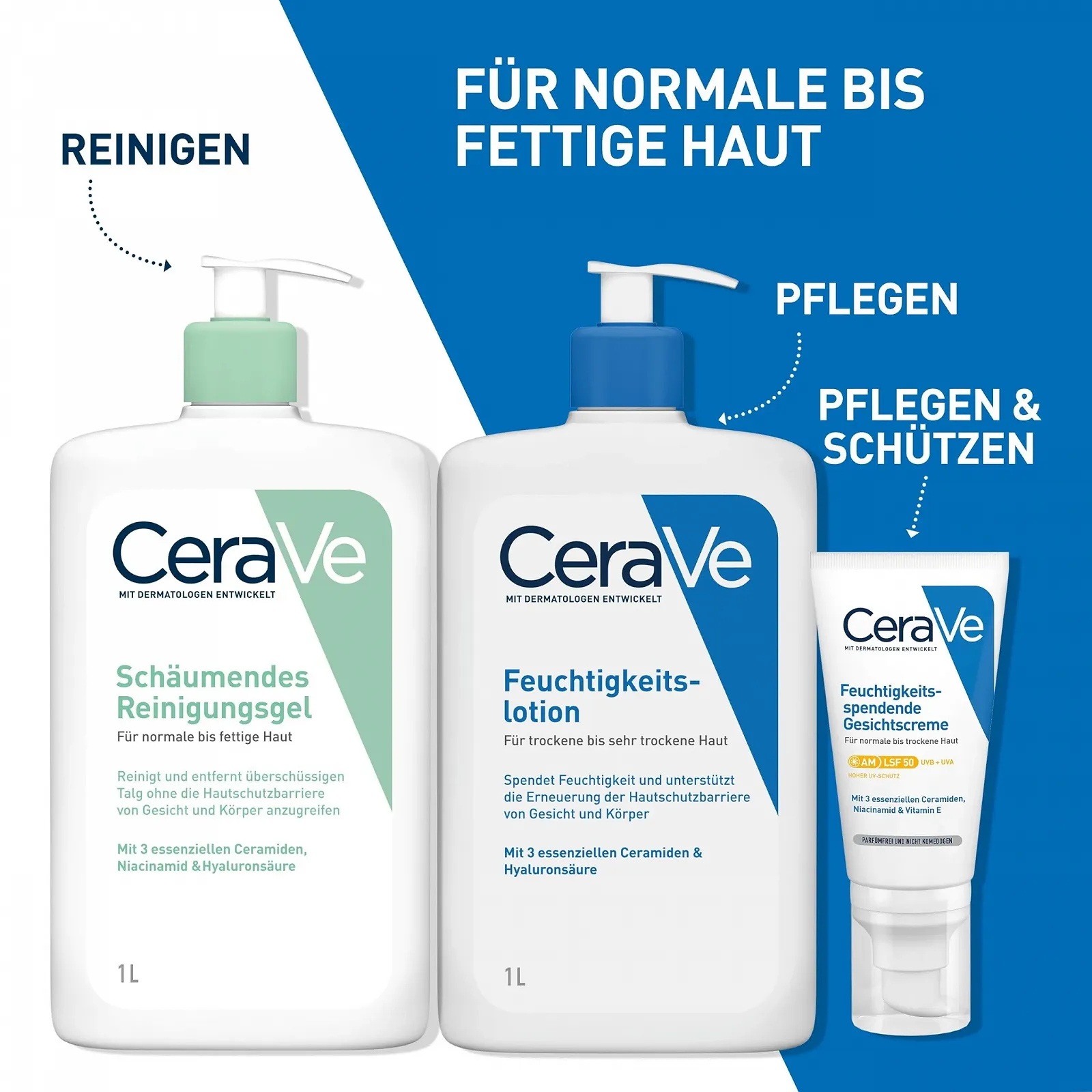 Гель для умывания CeraVe Foaming Cleanser 1 л, фото №7 Гель для умывания CeraVe Foaming Cleanser 1 л, фото №7