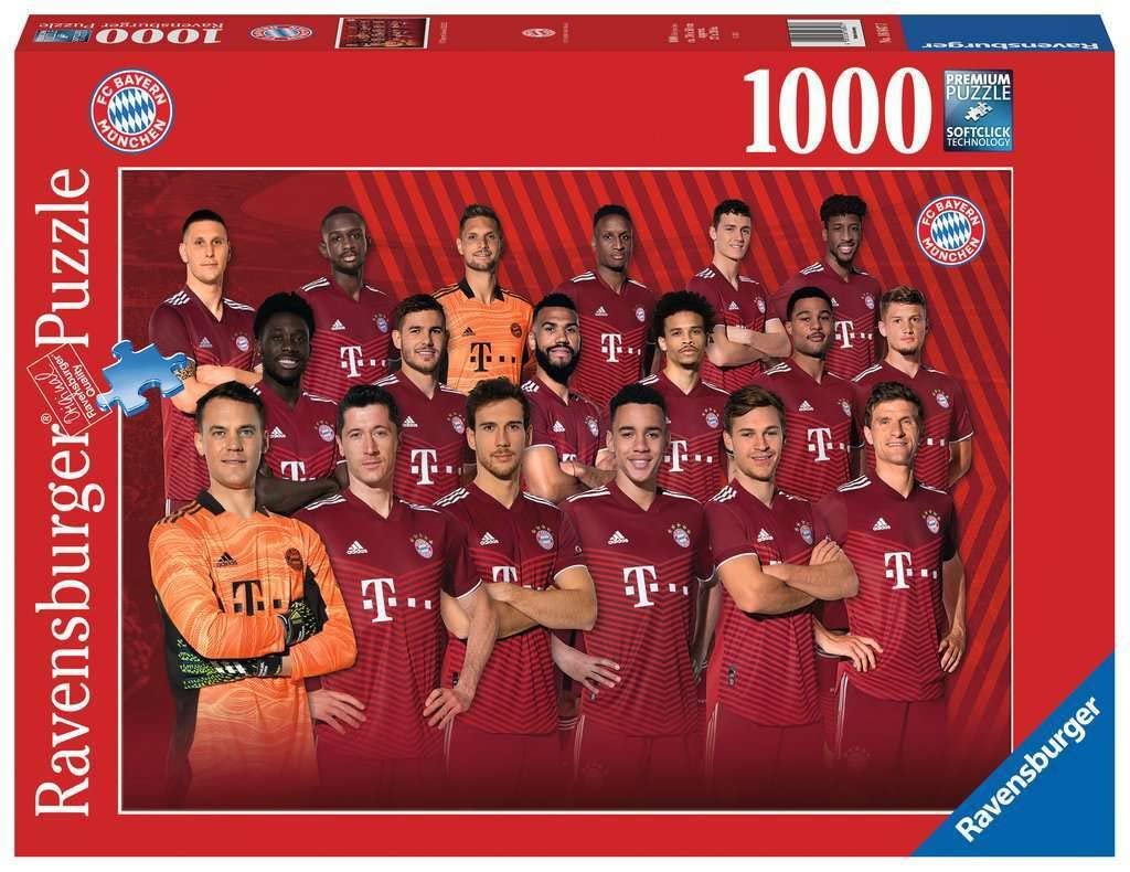 Пазл Ravensburger 16847 FC Bayern Season 2021/22 1000 элементов от 14 лет, фото №1
