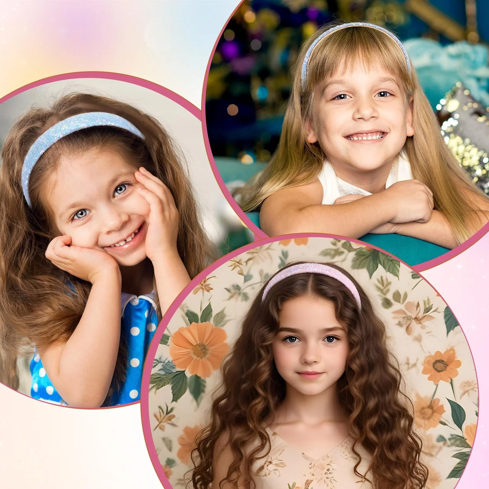 Обруч для волосся Блискучий, фото №4