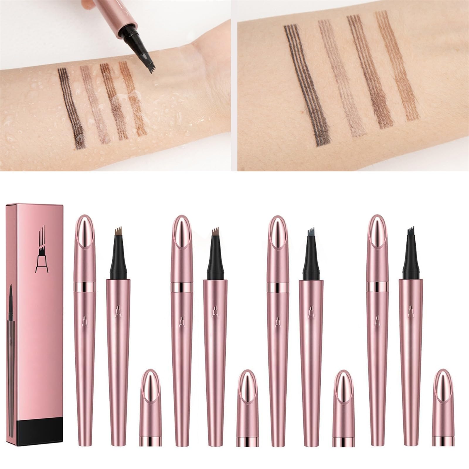 Карандаш для бровей Microblading Waterproof 3D 4 Fork Tips Light Brown, фото №7 Карандаш для бровей Microblading Waterproof 3D 4 Fork Tips Light Brown, фото №7