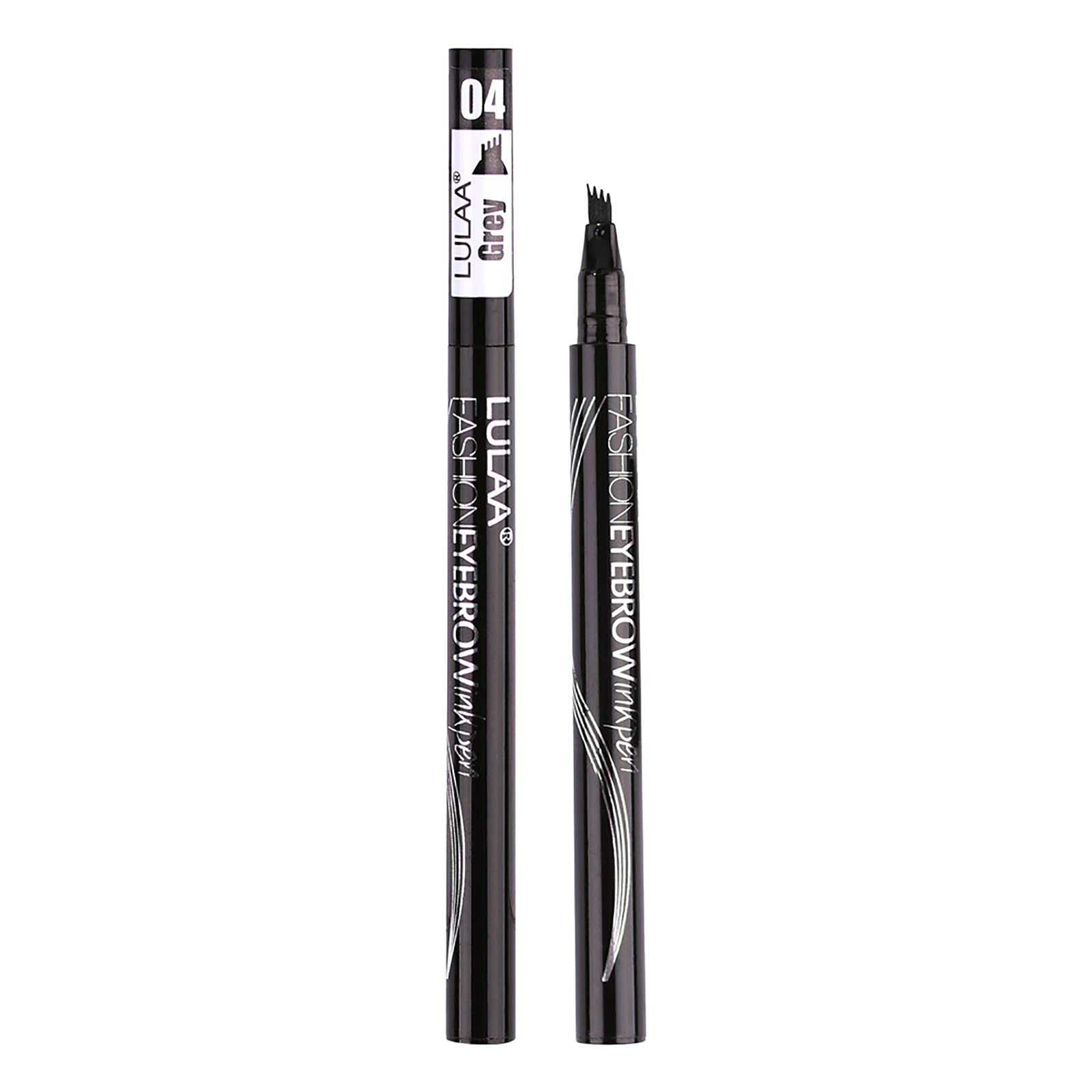 Олівець для брів Eyebrow Wax Colour Fork Heads Black Liquid Eyebrow Pencil 4 Point Eyebrows D One Size, фото №1