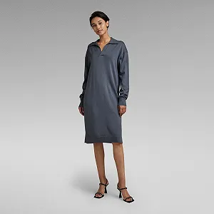Женское платье G-Star Polo Dress Knit Washable Merino Knit - S - Фото 1