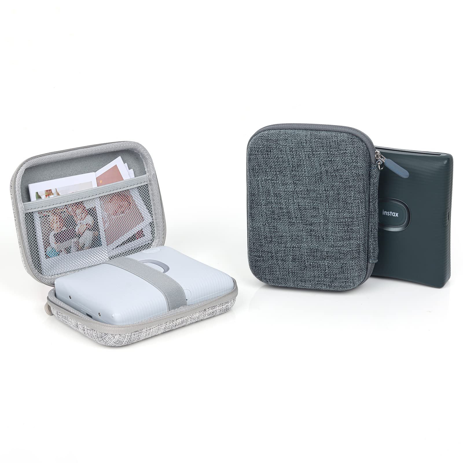 Жесткий чехол Rieibi Link Series Fujifilm Instax Mini Link/Link 2/Square Link/SQ Link EVA белый/серый, фото №7 Жесткий чехол Rieibi Link Series Fujifilm Instax Mini Link/Link 2/Square Link/SQ Link EVA белый/серый, фото №7
