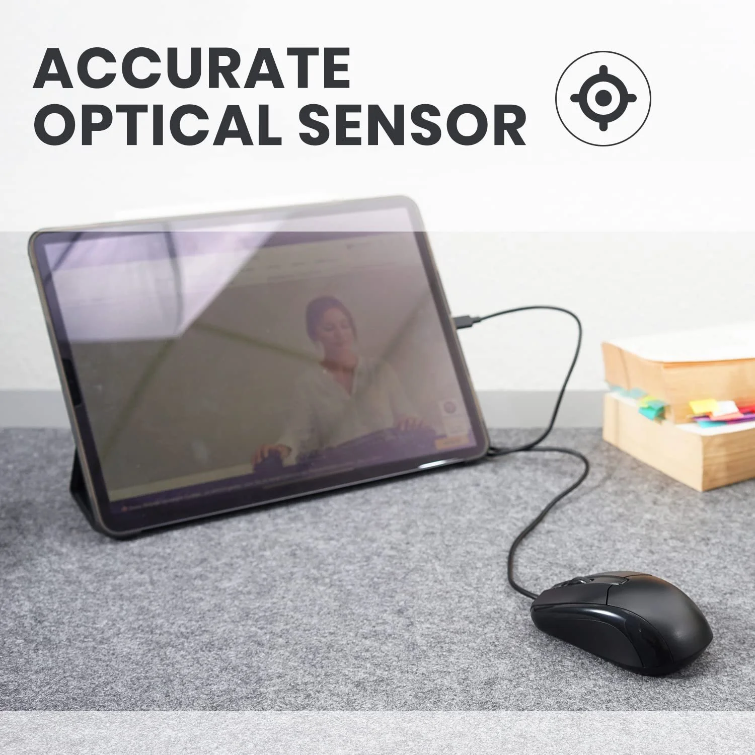 Мышь проводная Perixx PERIMICE-209C USB-C Черный, фото №6