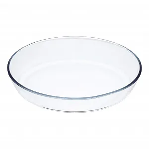 Противень для запекания Стеклянный термостойкий овальный для микроволновой печи - Фото 1