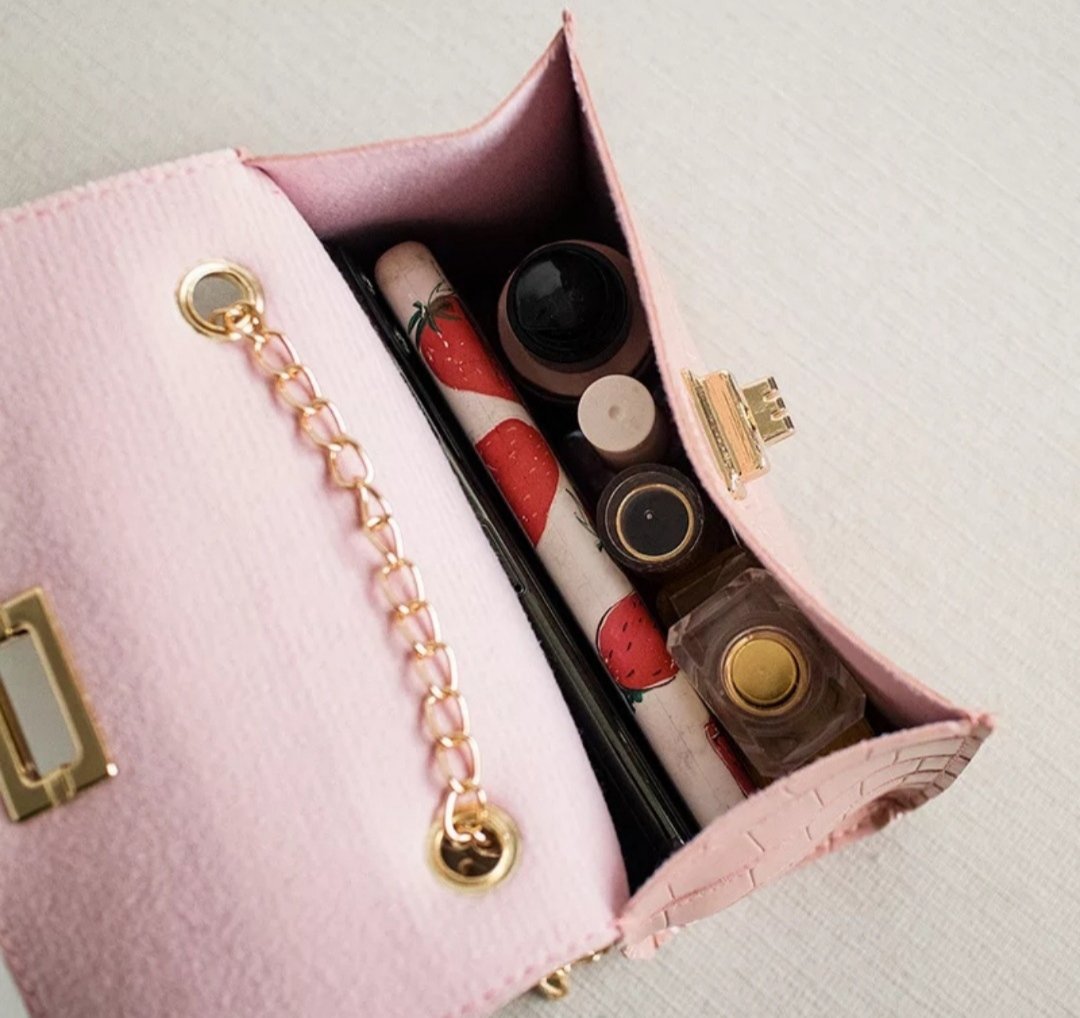 Модна рожева жіноча міні-сумка, фото №2