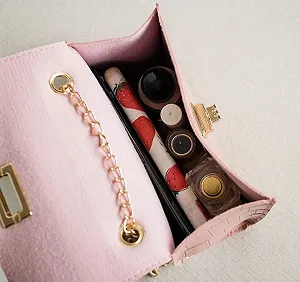 Модная розовая женская мини-сумка synthetic.ua - Фото 1