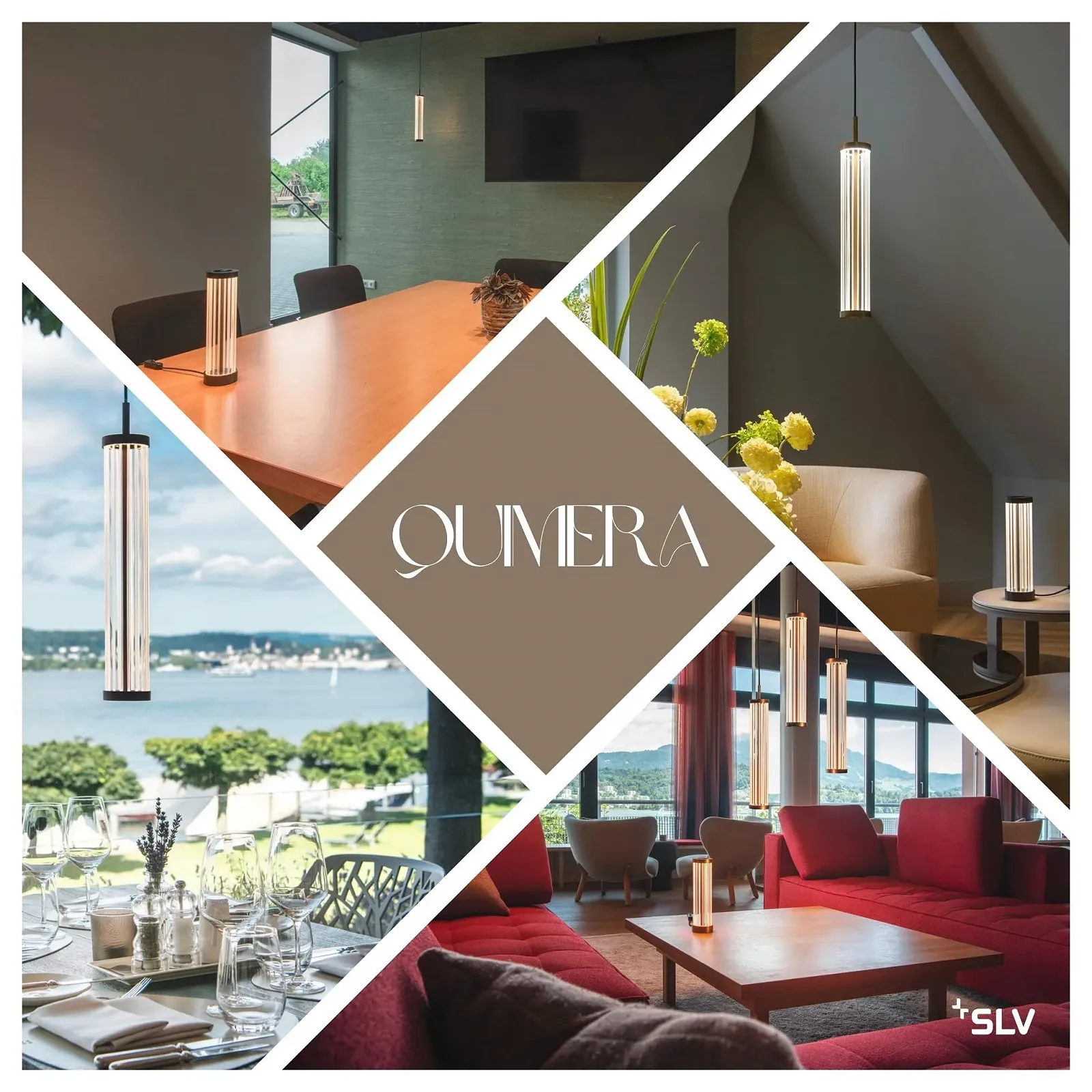 Настільна лампа SLV Quimera Glass LED Мідь, фото №9