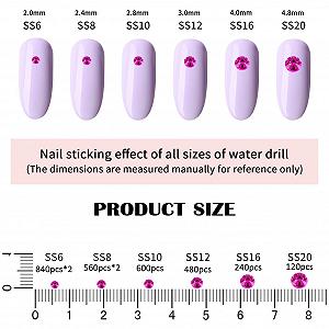 Стразы Персиковые Плоские 6 Размеров 4240 шт synthetic.ua - Фото 1