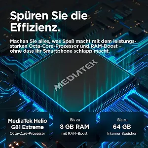 Смартфон 6.67'' Motorola Moto g05 4/128Gb 4G 2-SIM NFC 50/8Мп 8 ядер Android 14 Синий synthetic.ua - Фото 1