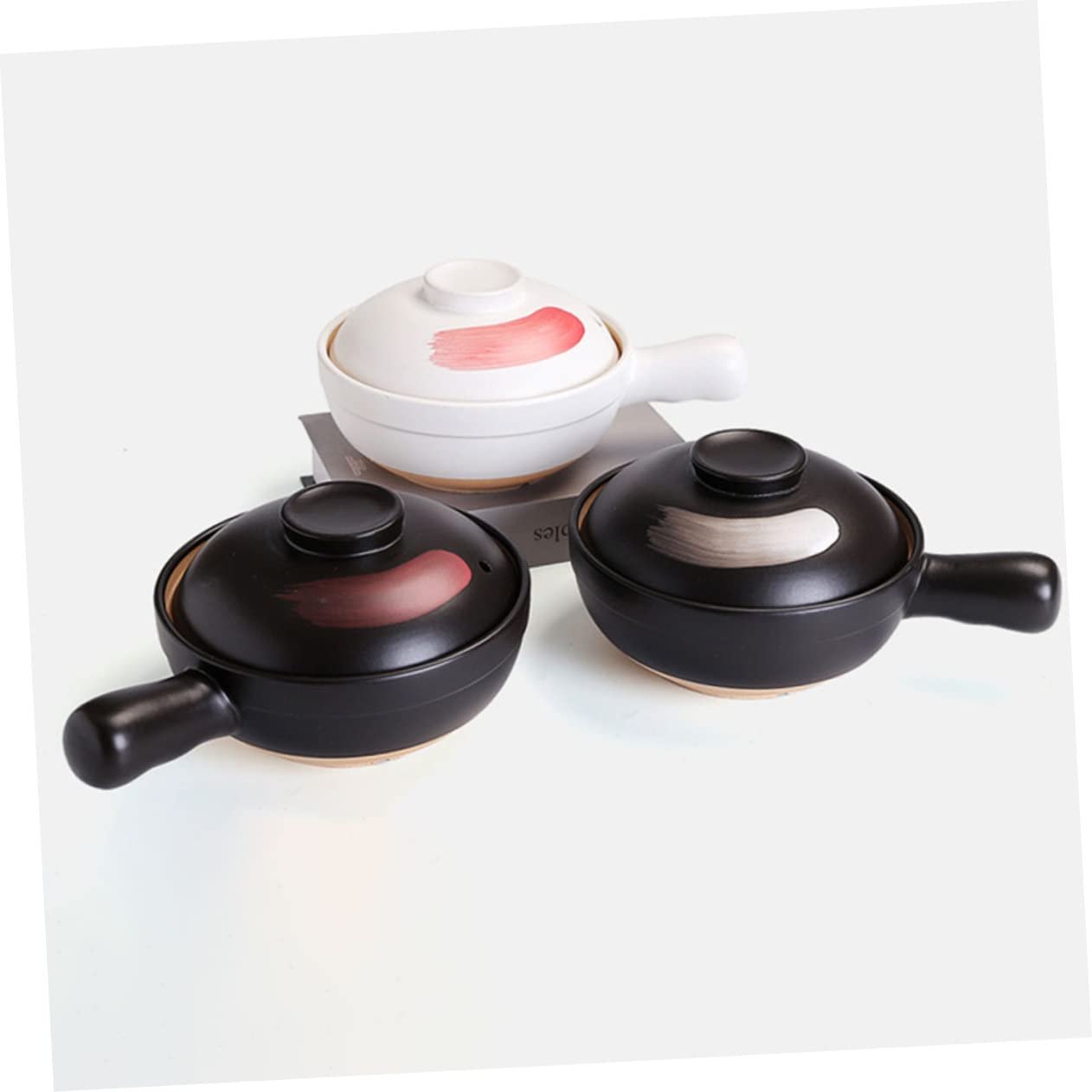 Кастрюля для запекания с крышкой, керамическая, термостойкая, фото №8